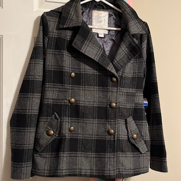 Element Jackets & Blazers - Vintage ELEMENT wool/polyester ladies hooded jacket.